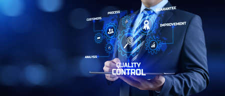 Quality control assurance standard certification technology concept.の写真素材