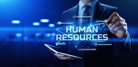 Human Resources management HR Recruitment Employment Headhunting Business Conceptの写真素材
