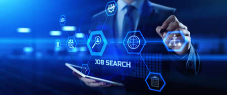 Job Search HR Human resources management concept on screenの写真素材