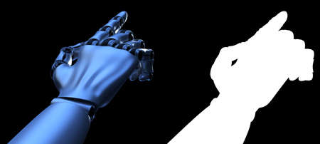 Hand of a robot. Internet technology concept. 3D rendered illustrationの写真素材