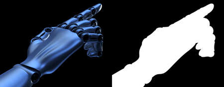 Hand of a robot. Internet technology concept. 3D rendered illustrationの写真素材