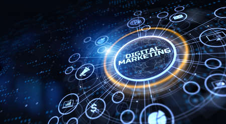 Digital marketing strategy online advertising internet technology conceptの写真素材
