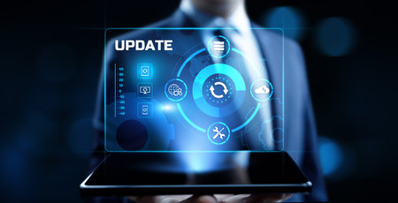 Update Software Upgrade Application new version on virtual screen.