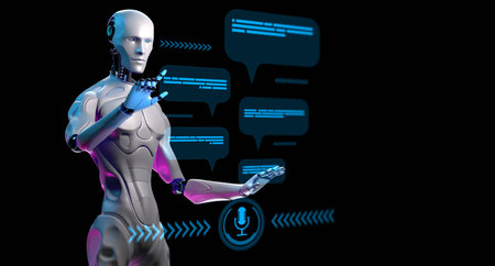 AI Robot Interaction and Natural Language Processing Technology.