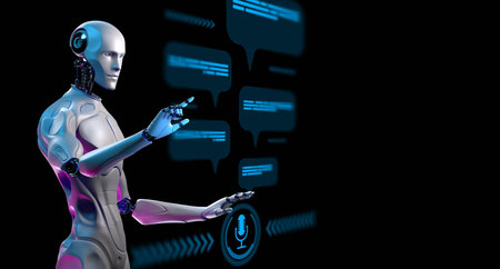 AI Robot Interaction and Natural Language Processing Technology.