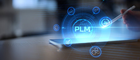 PLM Product Lifecycle Management with Digital Integration and Engineering Collaboration.の写真素材