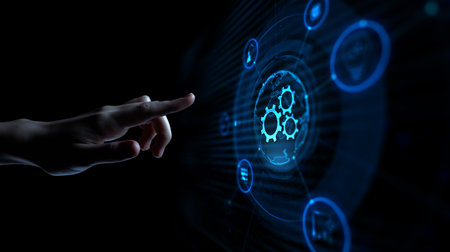 Process Automation and Digital Workflow Optimization Concept.の写真素材