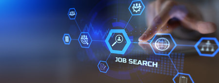 Job Search and Recruitment Technologies for Career Development and Employment Opportunities.の写真素材