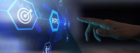 KPI Metrics and Performance Measurement for Business Growth and Strategic Management.の写真素材