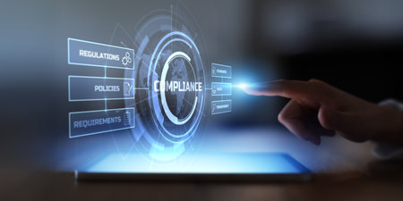 Compliance Standards and Transparency with Regulations Policies and Rules.の写真素材