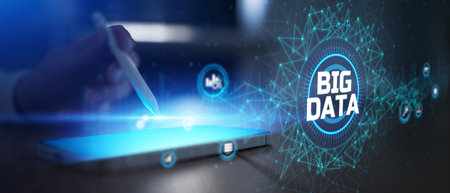 Big Data Analytics and Processing Visualization on Mobile Interface with Digital Network Elements.