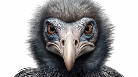 Vultures are birds of prey in the family Accipitridae.の素材