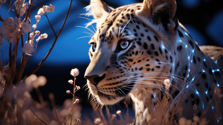 A pixelated digital forest with holographic wildlife UHD wallpaperの素材