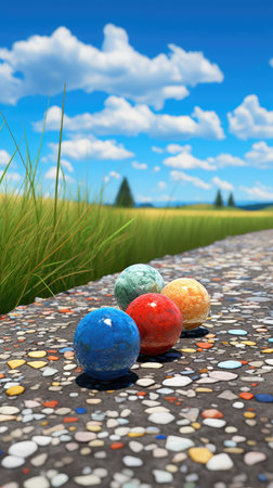 Tiny balls of various colours UHD wallpaperの素材