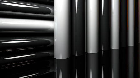 Realistic Render art work with black and white (UHD Wallpaper)の素材