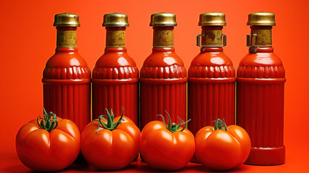 A tomato pump bottals UHD wallpaperの素材