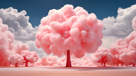 Pink cotton candy UHD wallpaperの素材