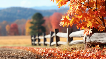 Autumn natural with maple trees UHD wallpaperの素材