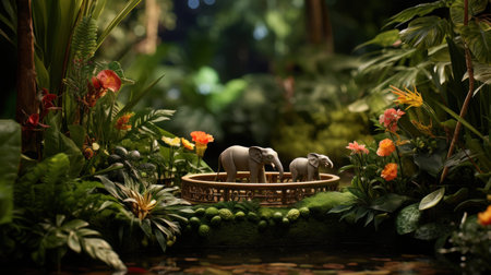 Baby bathing tub UHD wallpaperの素材