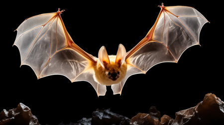 Bat in flight wing flap UHD wallpaperの素材