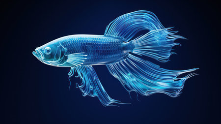Beautiful betta fish under water UHD wallpaperの素材