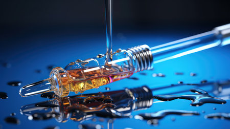 Cosmetic pipette with dripping liquid UHD wallpaperの素材