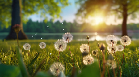 Weed seed blowing UHD wallpaperの素材