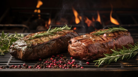 Steak roasting UHD wallpaperの素材