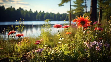 Wildflower in the jungle UHD wallpaperの素材