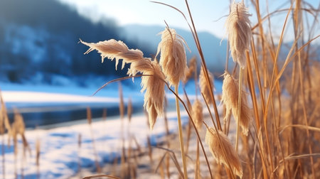 Dried seed corn on nature UHD wallpaperの素材