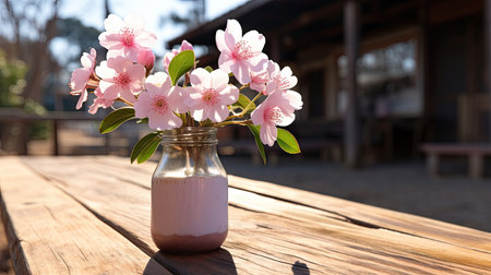 Empty rustic cherry resturant UHD wallpaperの素材