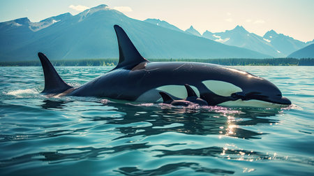 Dolphin on the sea UHD wallpaperの素材