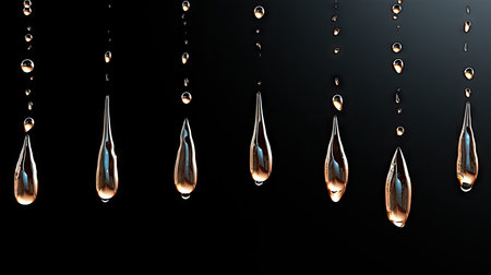 Falling rain drops UHD wallpaperの素材