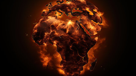 Fire global warming UHD wallpaperの素材