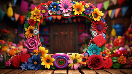 Frame banner made of fresh fruits UHD wallpaperの素材