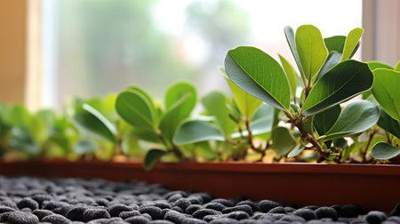 Fresh fenugreek plant UHD wallpaperの素材