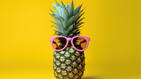 Fresh pineapple UHD wallpaperの素材