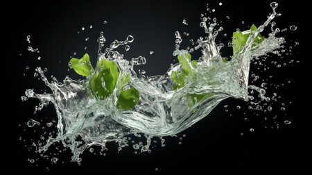 Fresh green leaves UHD wallpaperの素材