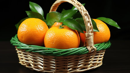 Oranges in the basket UHD wallpaperの素材