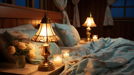 Modern home two table lamps UHD wallpaperの素材