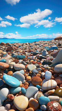 A beach with turquoise sea waves UHD wallpaperの素材