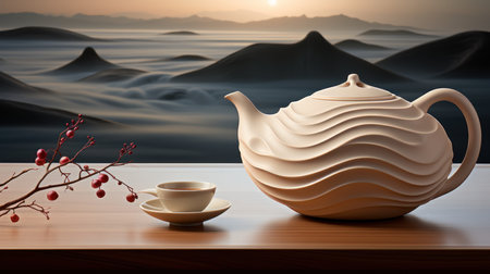 A beautiful coffee pot UHD wallpaperの素材