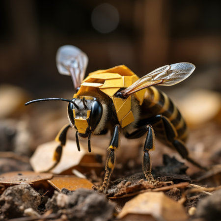 A bumble bee in the art UHd wallpaperの素材