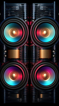 Desktop colourful lights UHD wallpaperの素材