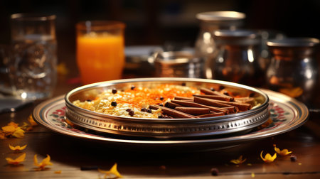 A dinner plate made of silver UHD wallpaperの素材