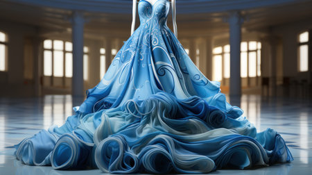 A formal blue dress UHD wallpaperの素材
