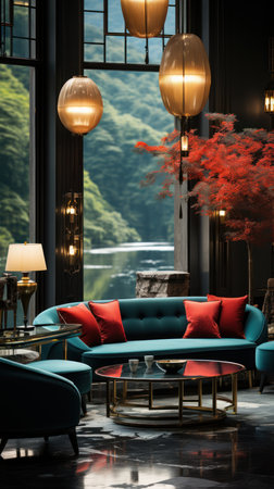 Hot lobby space UHD wallpaperの素材