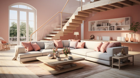 A home interior UHD wallpaperの素材