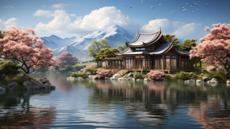 Beautiful scenery light UHD wallpaperの素材