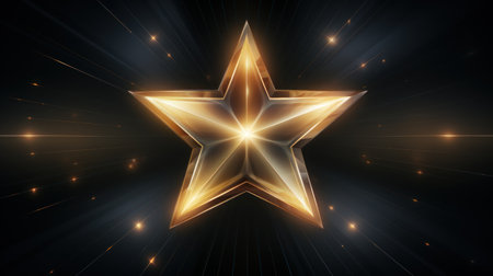 Golden star icon or symbol ranking UHD Wallpaperの素材